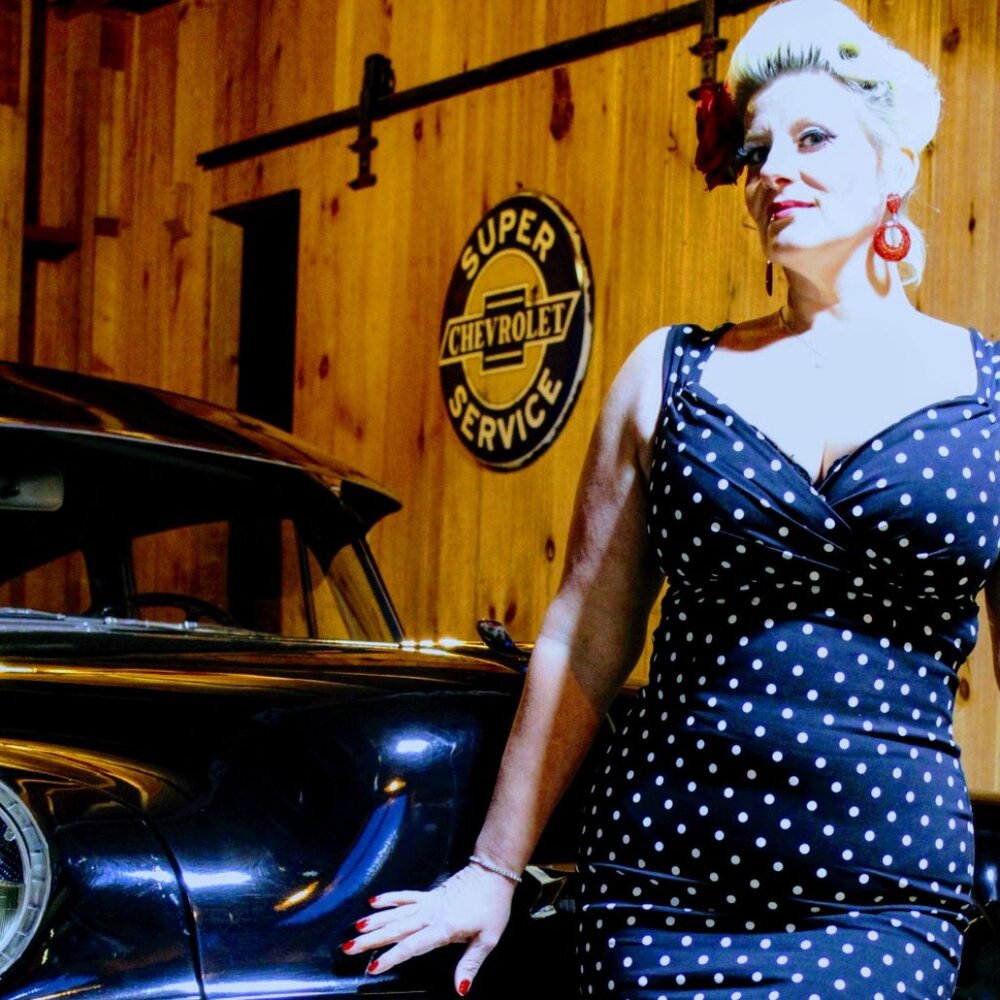 Stop Staring Polka Dot Wiggle Dress